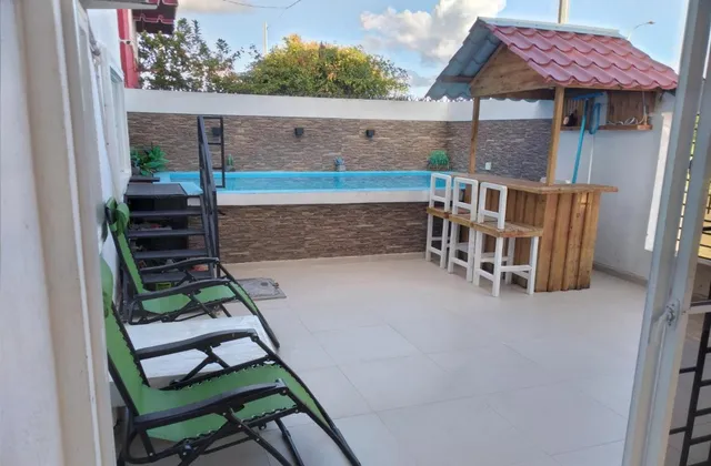 Apartamento Eva Boca Chica terraza piscina