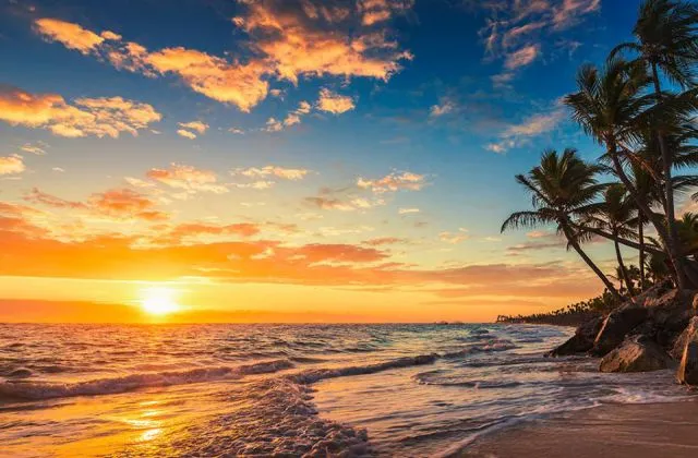 Sirenis Punta Cana Resort atardecer playa