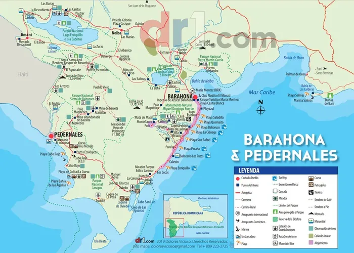 Mapa turistico Barahona